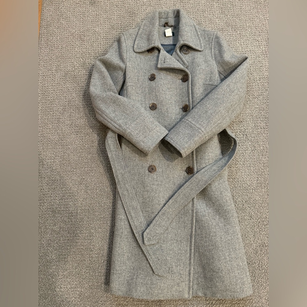 Jcrew | Gray winter pea coat